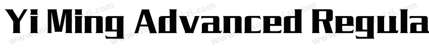 Yi Ming Advanced Regular字体转换